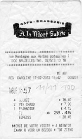 A la Mort Subite, Café/Brasserie - Bruxelles, rue Montagne-aux-Herbes Potagères 7