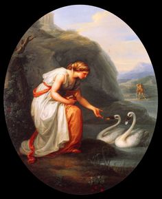 Angelika Kauffmann, Immortalia, Öl auf Leinwand, 1793 - Schleswig-Holsteinisches Landesmuseum Schloß Gottorf, Schleswig Angelika Kauffmann, Immortalia, nach Ariosts 'Orlando furioso', 35. Gesang, Öl auf Leinwand, 1793