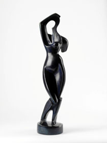 Alexander Archipenko, Frau, ihr Haar kämmend (1915) - Saarlandmuseum, Stiftung Saarländischer Kulturbesitz