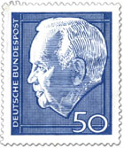 Briefmarke Heinrich Lübke, 1967
