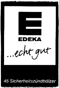 Streichholzschachtel Edeka