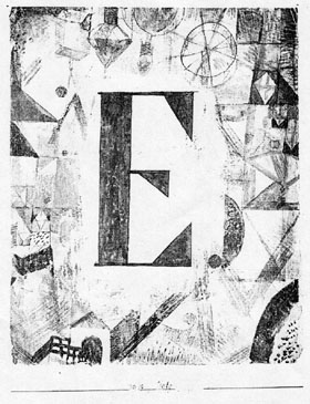 Paul Klee, Fragmentarisches Aquarell, 1918, Aquarell mit Kreidegrund
