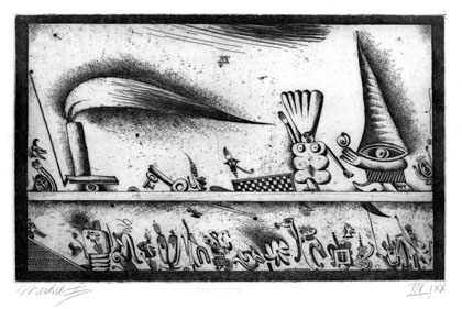 Christoph Meckel, Radierung